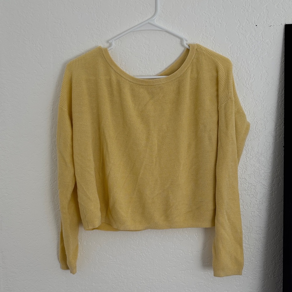 Garage Butter Yellow Women's Lightweight Sweater Longsleeve